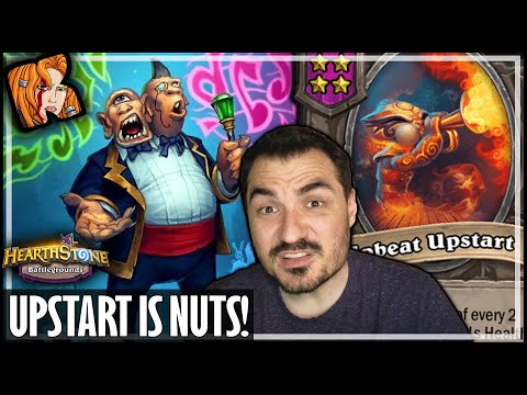 ENDGAME UPBEAT UPSTART TECH IS CRAZY! - Hearthstone Battlegrounds
