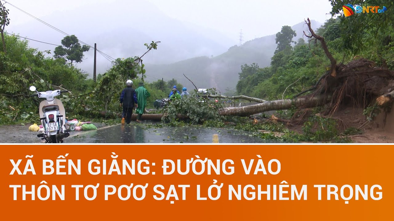 THỜI SỰ ĐÀ NẴNG | Xã Bến Giằng: Đường vào thôn Tơ Pơơ sạt lở nghiêm trọng, giao thông tê liệt
