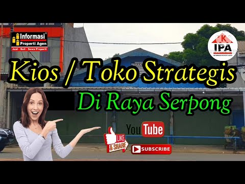 3 Kios hitung Tanah straregis di raya serpong