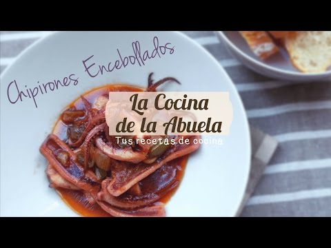 Chipirones encebollados Receta casera