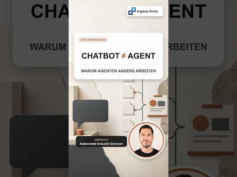 Video Thumbnail: Chatbot oder KI-Agent? Wann sich ein Agent lohnt