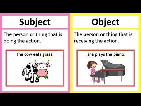 SUBJECT vs OBJECT ???? | What's the difference? | Learn with examples