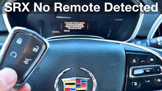 2010 - 2016 Cadillac SRX No Remote Detected How to start a car with a dead remote battery