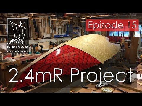 International 2.4mR Sailboat Project- Episode 15 - Planking continued. Losses and wins