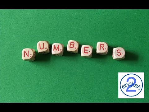 NUMBERS 1 - 10  English chant