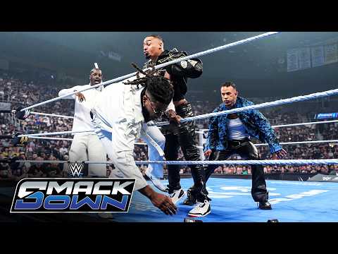 Trick Williams, Carmelo Hayes and Ricky Saints trade blows in explosive melee: SmackDown highlights