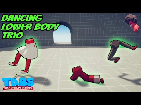 👖Dancing Lower Body Trio vs EVERY FACTION - Totally Accurate Battle Simulator TABS Mod Egypt Update