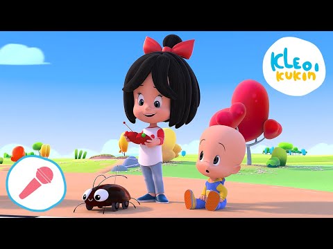 🎤 Kleo i Kukin 🐞LA CUCARACHA🐞 Kreskówki i piosenki dla dzieci 🎼 Karaoke