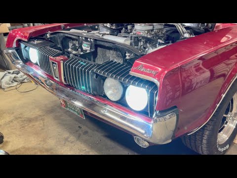 Electric Hideaway Headlight Conversion: 1967 - 1968 Mercury Cougar