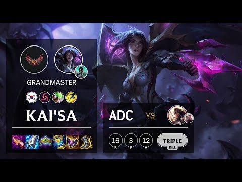 Kai'Sa ADC vs Samira - KR Grandmaster Patch 12.2