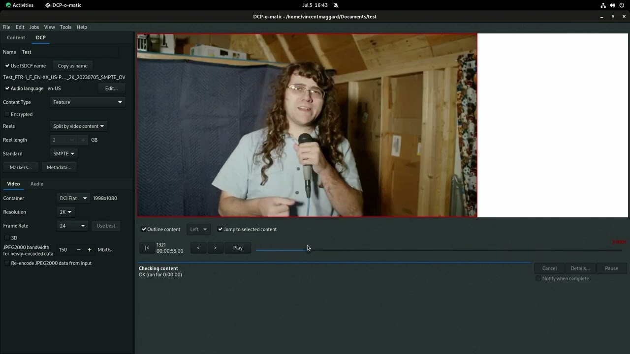 Make a Digital Cinema Package Using Open Source Software?