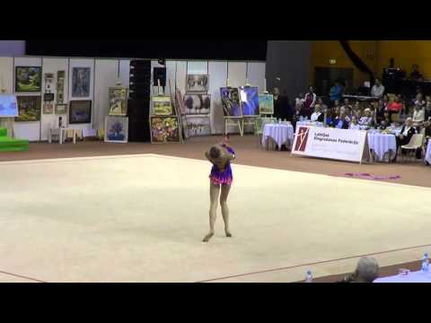 Final - clubs / Elena Bolotina.clubs.(BLR) / Baltic Hoop 2016 / Rhythmic gymnastics