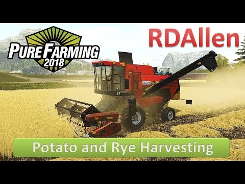 Pure Farming 2018 Montana E8 - Potato and Rye Harvesting