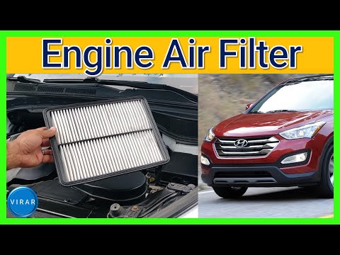 How to Replace Engine Air Filter - Hyundai Santa Fe (2013-2018)