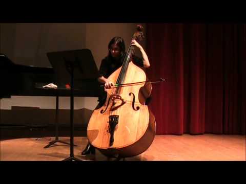 Laura Camacho Bass Recital 2013 - Contrabajeando by Astor Piazzolla on Bass and Piano