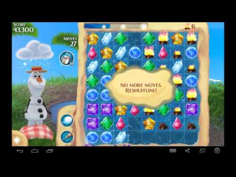 Frozen Free Fall  Summer Level 25 - Disney’s #1 puzzle game - New update