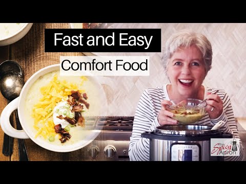 Instant Pot Loaded Potato Soup | QUICK AND EASY