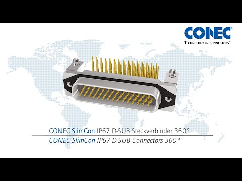 IP67 D-SUB CONEC SlimCon Steckverbinder High Density/IP67 D-SUB CONEC SlimCon connectors HD