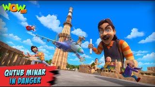 Motu Patlu New Episodes 2022 | Qutub Minar in Danger | Funny Hindi Cartoon Kahani | Wow Kidz | #spot