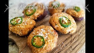 Crab Stuffed Mushrooms | Keto Recipe | Old Bay Seasoning