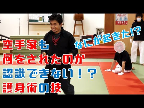 【唖然】空手家が何をされたのか認識できない護身術の技をお見せします