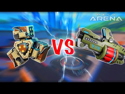 Nade Launcher vs Cryo Launcher - Mech Arena