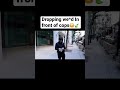 DROPPING FAKE WE*D IN FRONT OF COPS PRANK! ( Daawave) #shorts