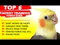 PARROT TRAINING SONGS EVER-Whistle Training-Teach Your Bird-Cockatiel Singing-Budgie
