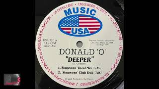 Donald 'O' – Deeper (Simpson' s Vocal Mix)