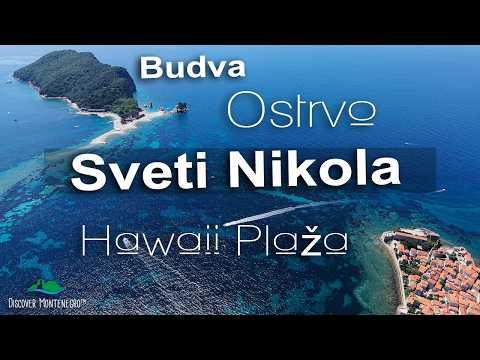 Ostrvo Sveti Nikola ~ Hawaii Plaža | Budva Montenegro | The Hawaii of Montenegro