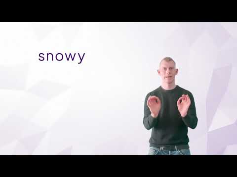 How to Sign Snow in BSL