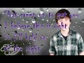 Greyson Chance - Hold On Til Night - Lyrics On ...