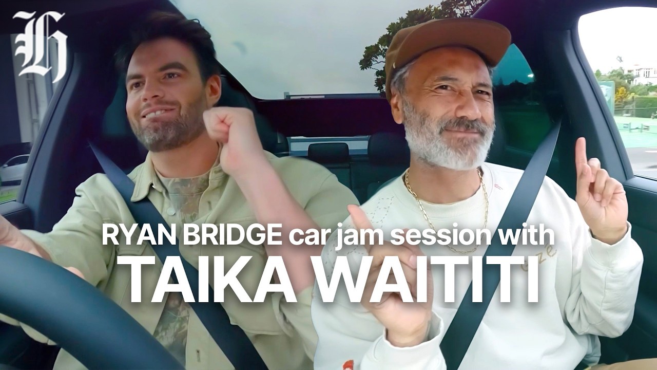 WATCH: Taika Waititi & Ryan Bridge sing Rita Ora hit in wild car ride
