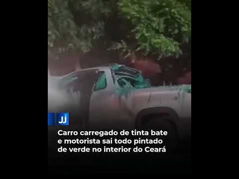ACIDENTE RESULTA EM BANHO DE TINTA