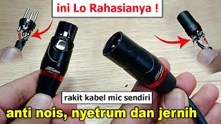 Download lagu Cara Merakit Kabel Mic / Microphone ANTI NOISE, NYETRUM dan JERNIH mp3