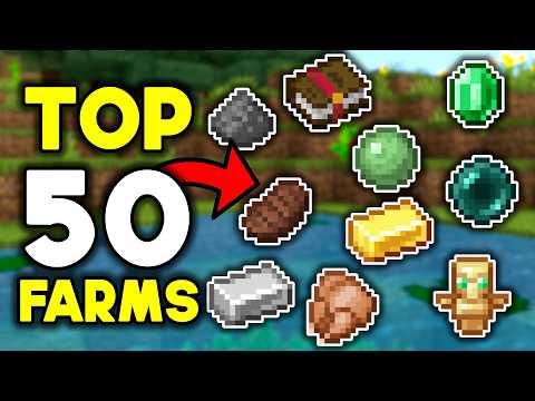 BEST 50 Farms For Minecraft Bedrock 1.21 (2025)