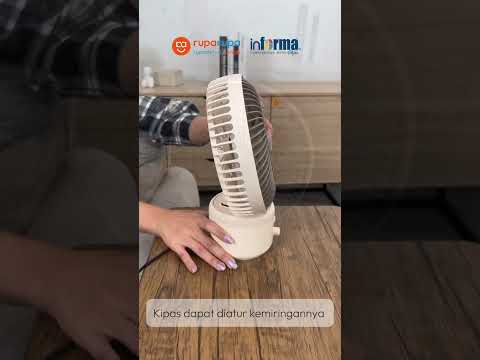 Gambar Kels Sachi Kipas Angin Meja USB Rechargeable - Krem Beige