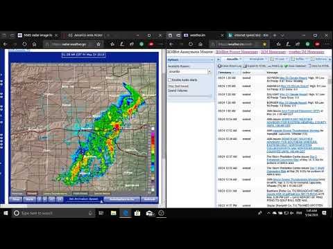 5/23/19 Texas/Oklahoma Panhandle (Amarillo, Texas) NOAA Weather Radio Tornado Severe Weather Covrage