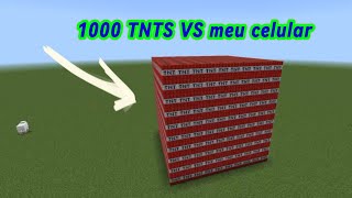 1000 TNTS VS meu celular no Minecraft