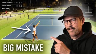 Fixing 2 College Tennis Players: Match Analysis