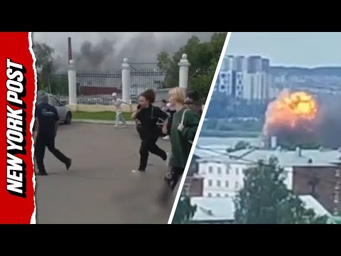 Russians panic after Ukrainian drone strikes Putin military plant