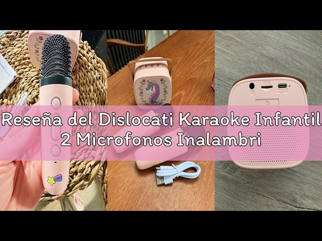Vídeo relacionado con Dislocati Karaoke Infantil 2 Microfonos Inalambricos Karaoke, Unicornios Regalo para Niñas 3-12 Años Micrófono Inalámbrico Bluetooth para Cantar Juguetes Niña 3-12 Años Microphone Regalo Navidad Niña
