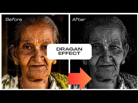 DRAGAN EFFECT IN PHOTOSHOP || DRAMATIC PORTRAIT EDITING TUTORIAL