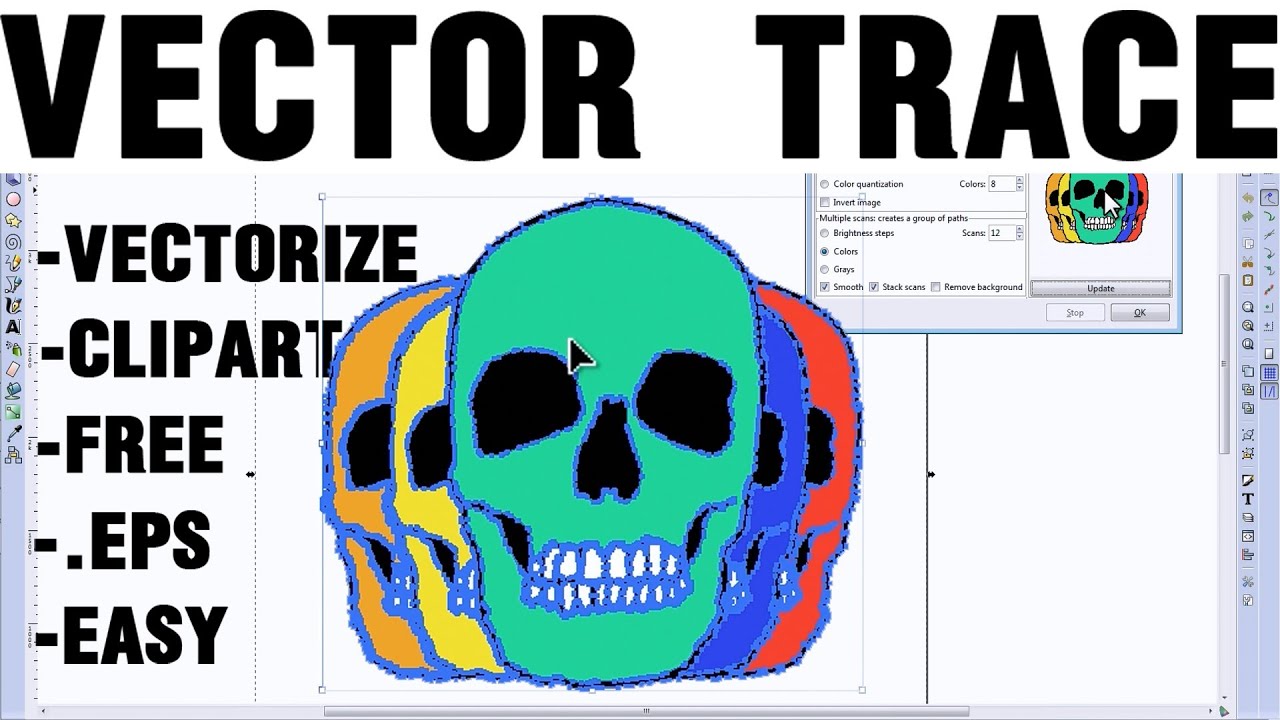 Vector Trace Multiple Color Logos Easily - EPS