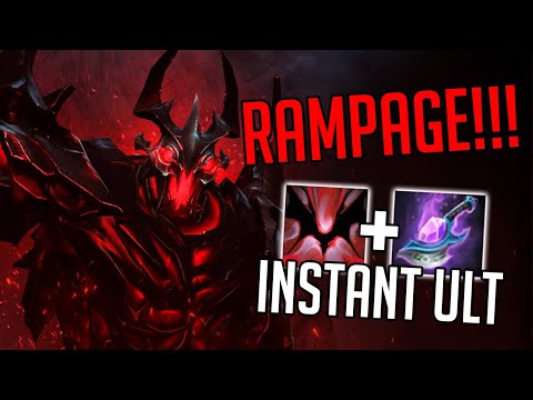RAMPAGE with SHADOW FIEND | SHADOWRAZE IS SO BROKEN | 7.29d RAMPAGE GAMEPLAY