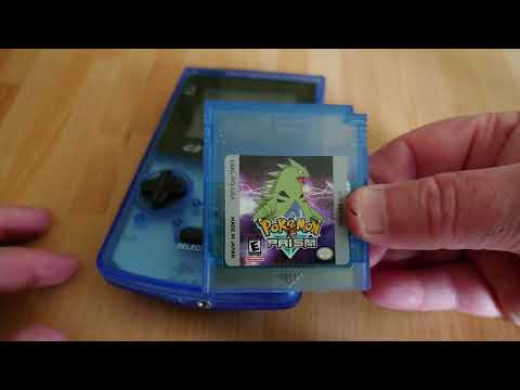 Pokémon Prism Gameboy Color Hack Cartridge Gameplay