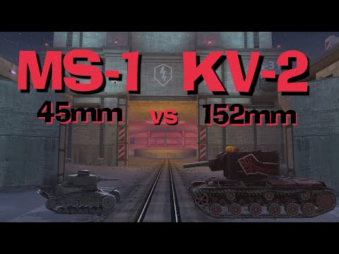 WOT Blitz Can MS-1 Kill a KV-2