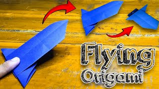 How To Make an Easy Origami JUMPING PAPER TOY 🚀- Flying Paper Toy - Paper Folding
