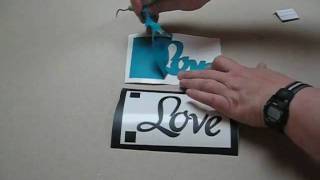 Klic-N-Kut KNK Adding Shadows to your Wall Vinyl Lettering