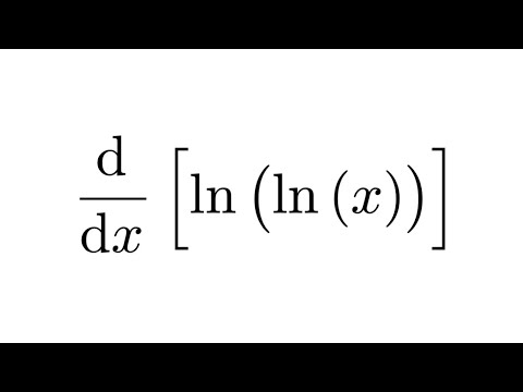 Derivative of ln(ln(x)) Video